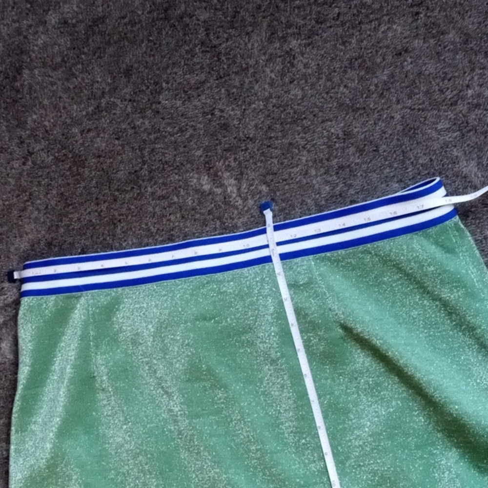 Buru pink plaid and green Lurex reversible tennis skirt - Picture 8 of 11